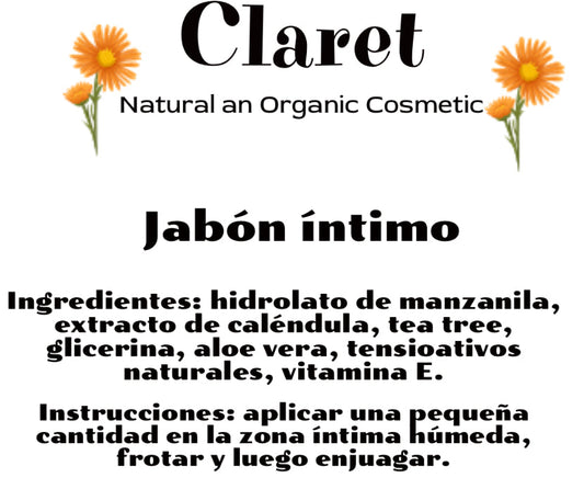 Jabón íntimo natural